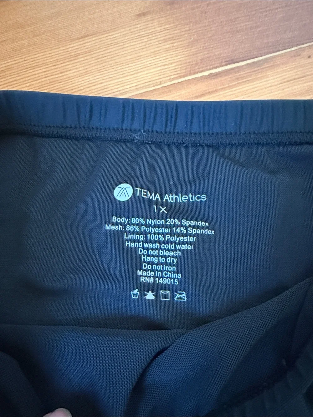 TEMA Athletics High-Waist Black Swim Briefs Size 1X